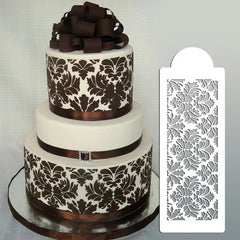 LARGE DAMASK LACE STENCIL PATTERN