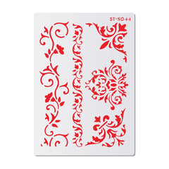 SCROLL BORDERS STENCIL (ASSORTED)