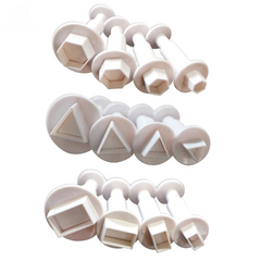 MINI GEOMETRIC PLUNGER CUTTER SET 4PC