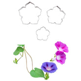 MORNING GLORY FLOWER CUTTERS SET A352