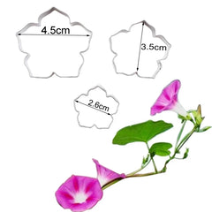 MORNING GLORY FLOWER CUTTERS SET A352