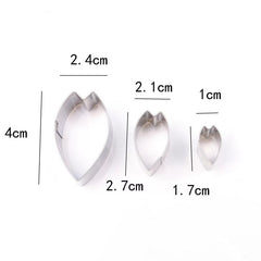 CHERRY BLOSSOM PETALS FLOWER CUTTERS SET A406