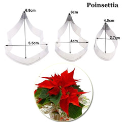 POINSETTA FLOWER PETAL CUTTERS SET A354