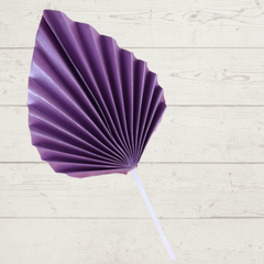 PAPER FANS/PALMS CAKE TOPPER 1PC