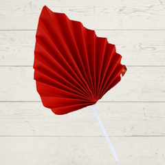 PAPER FANS/PALMS CAKE TOPPER 1PC