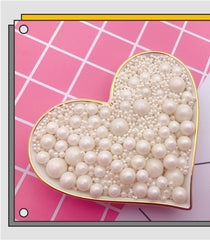 MIXED SIZES WHITE SUGAR PEARLS 125 GMS