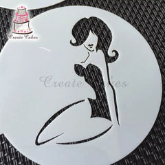 MINI SEXY LADY COOKIE STENCIL 5 Pcs