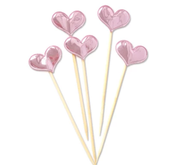 SHINY LOVE HEART TOPPER 1PC