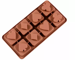 POKER SYMBOLS SILICONE CHOCOLATE MOULD
