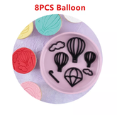 HOT AIR BALLOON PATCHWORK CUTTERS SET