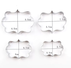PLAQ COOKIE CUTTERS SET 4PCS