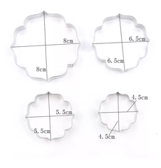 PLAQ COOKIE CUTTERS SET 4PCS