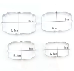 PLAQ COOKIE CUTTERS SET 4PCS