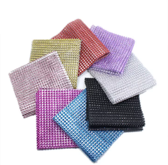 RED RHINESTONE CHAIN RIBBON