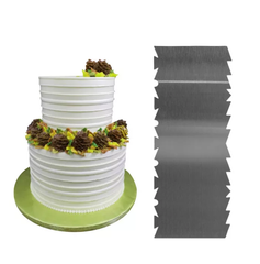 STAINLESS STEEL DOUBLE SIDED HOOPS AND PLEATS
ICING COMB (10*4)