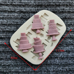 MINI TIERED CAKES MOULD 4 PCS