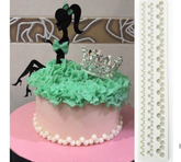 PEARLY DROPS BORDER MOLD 2 PCS (LONG)