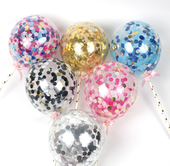 5 INCH CONFETTI BALLOON TOPPER