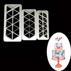TRIANGLE GEOMETRICAL SHAPES CUTTER SET 3PCS