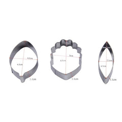 TROPICAL ORCHID FLOWER PETAL CUTTERS SET A345