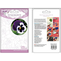 VIOLA FLOWER PETAL CUTTERS SET A383