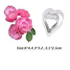 WILD ROSE FLOWER PETAL CUTTERS SET A398