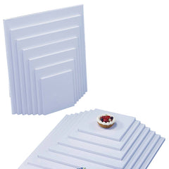 SQUARE WHITE CAKE DRUMS/DOUBLE BOARDS (LOCAL)