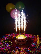 SPARKLING BIRTHDAY CANDLES (RANDOM COLOUR) 1PC