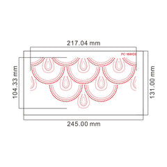 XL DRAPES STENCIL