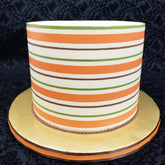 TALL BAYADERE STRIPES SCRAPER/ICING COMB (10*4")