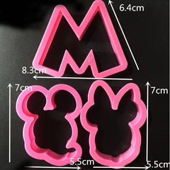 MICKEY & MINNIE MOUSE CUTTERS SET 5 PCS