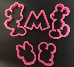 MICKEY & MINNIE MOUSE CUTTERS SET 5 PCS