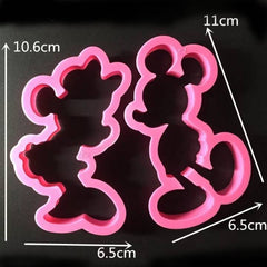 MICKEY & MINNIE MOUSE CUTTERS SET 5 PCS