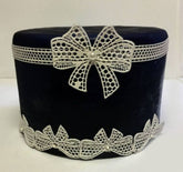 MESH BOWS BORDER LACE MAT