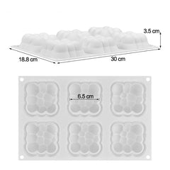 MINI CLOUD CHOCOLATE MOUSSE MOULD 6 PCS