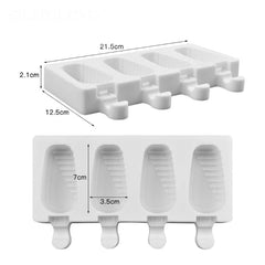 MINI RIBBED CAKESICLES/ICE POP/LOLLIPOP MOULD 4 PCS