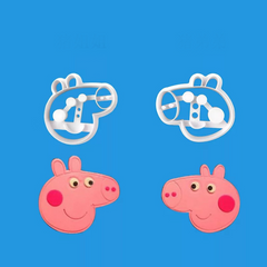 PEPPA & GEORGE PIG CUTTERS SET 2 PCS