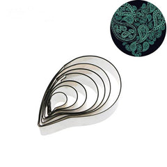 PAISLEY/RANGOLI FLOWER PETAL CUTTERS SET A330