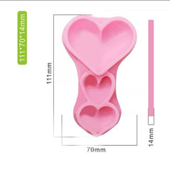 3D MINI LOVE HEARTS MOULD