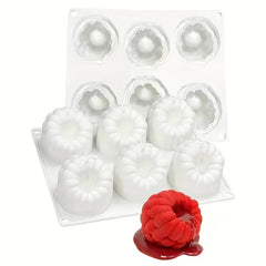 3D MINI RASPBERRY CHOCOLATE MOUSSE MOULD 6 PCS