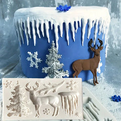 CHRISTMAS TREE, REINDEER AND SNOWFLAKE CHRISTMAS MOULD