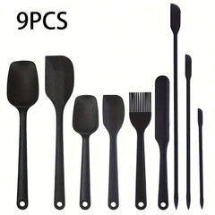 ASSORTED SILICONE SPATULA SET 9 PCS