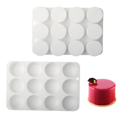 MINI ROUND CHOCOLATE MOUSSE MOULD 12 PCS