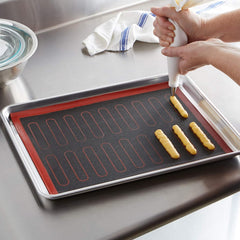 NONSTICK BAKING MAT WITH MACARONS AND ÉCLAIRS MARKINGS 1 PC