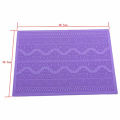 LARGE DAMASK LACE CAKE LACE MAT