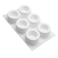 MINI ROUND CONCLAVE CHOCOLATE MOUSSE MOULD 6 PCS