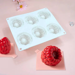 3D MINI RASPBERRY CHOCOLATE MOUSSE MOULD 6 PCS