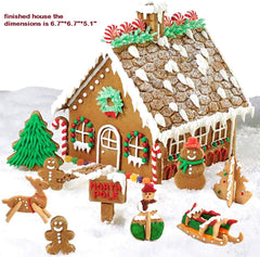 GINGER BREAD HOUSE COOKIE CUTTER SET 18 PCS