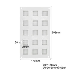 MINI CUBE CHOCOLATE MOUSSE MOULD 15 PCS
