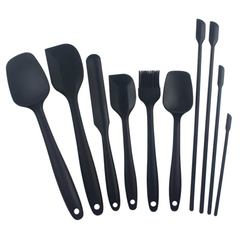 ASSORTED SILICONE SPATULA SET 9 PCS